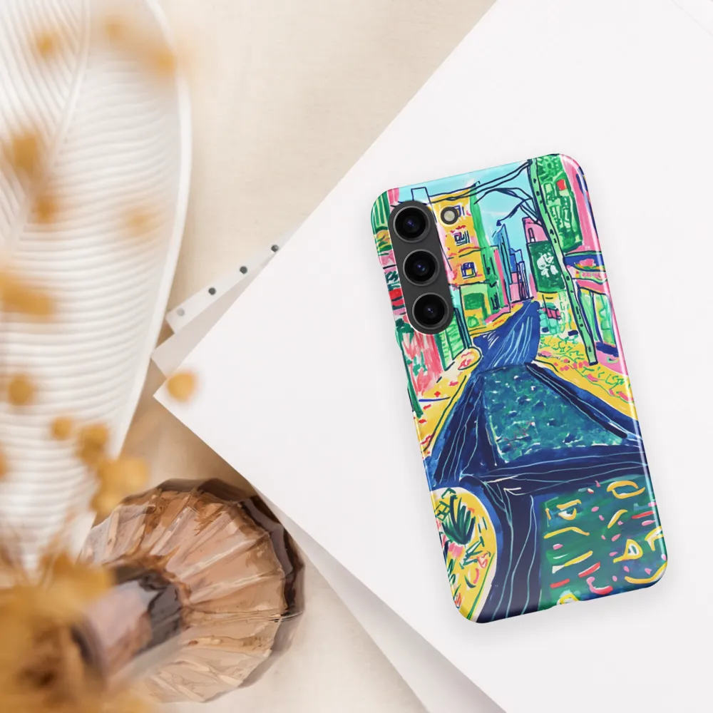 Dreamy Street in Vibrant Hues