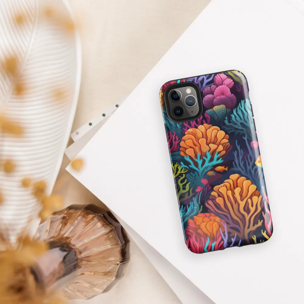 Underwater Harmony: A Coral Reef Wonderland | Phone Case |  11 Pro Max | Tough Case | Glossy