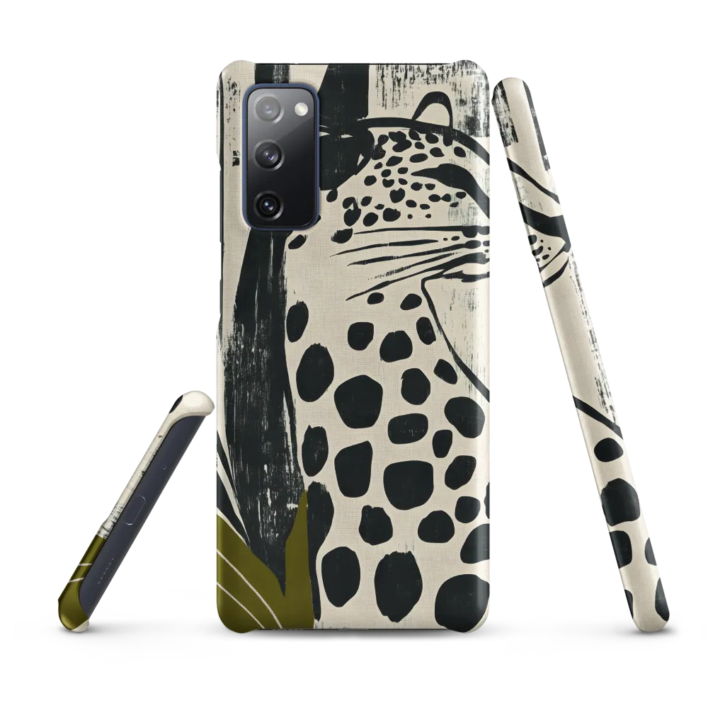 Leopard in Silhouette: A Modern Appeal | Phone Case |  S20 FE | Snap Case | Matte