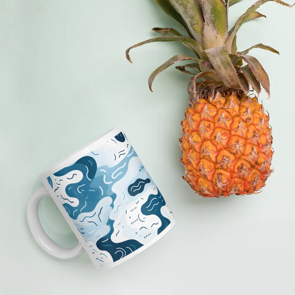 Flowing Waters: An Abstract Journey | Mugs | Multiple Sizes & Colors