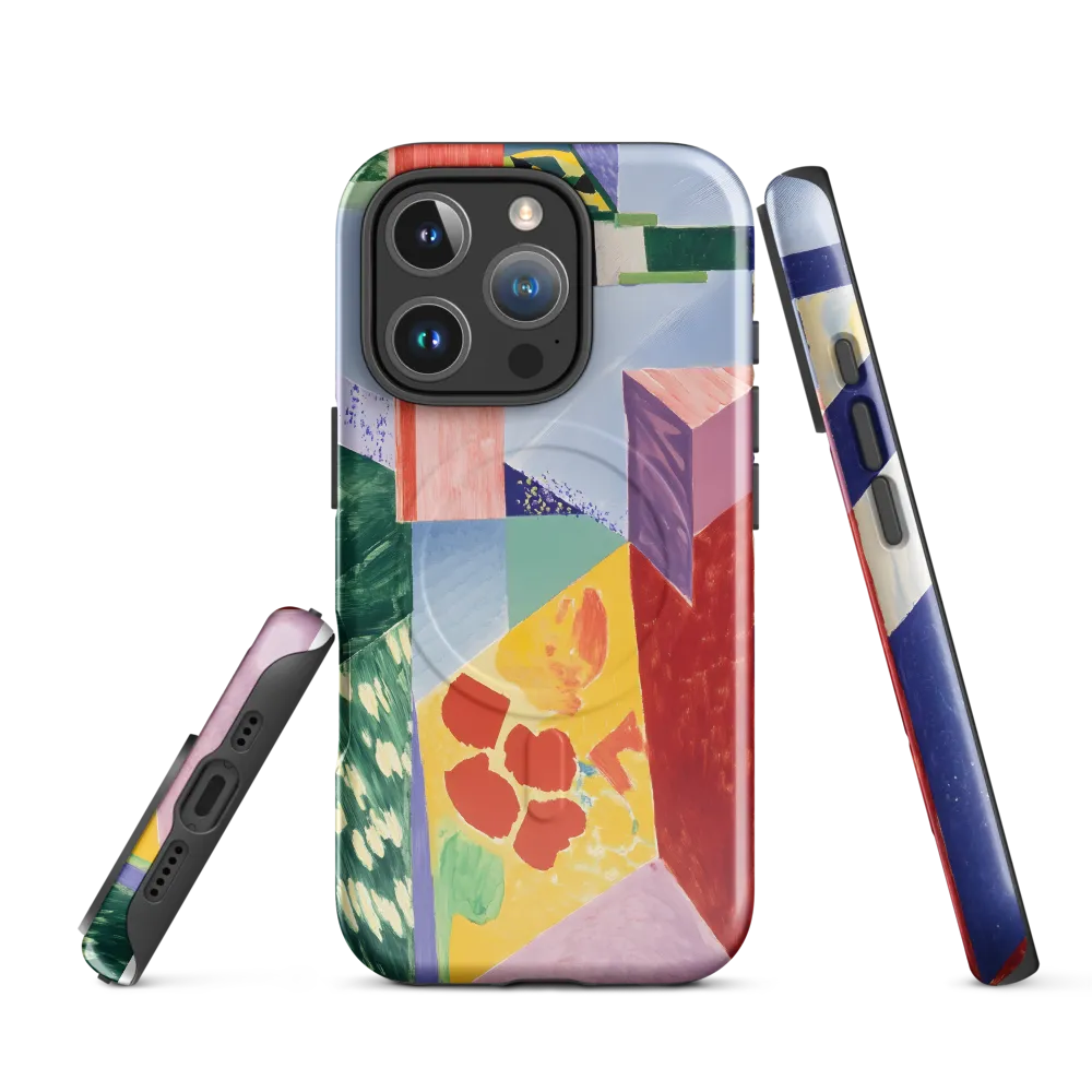 Interplay of Geometry and Color | Phone Case |  16 Pro | MagSafe® Tough Case | Glossy