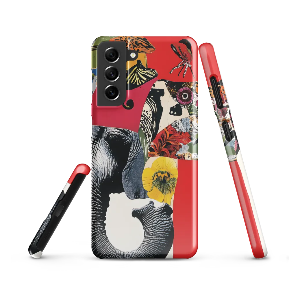 Whimsical Elephant: A Vibrant Collage of Life