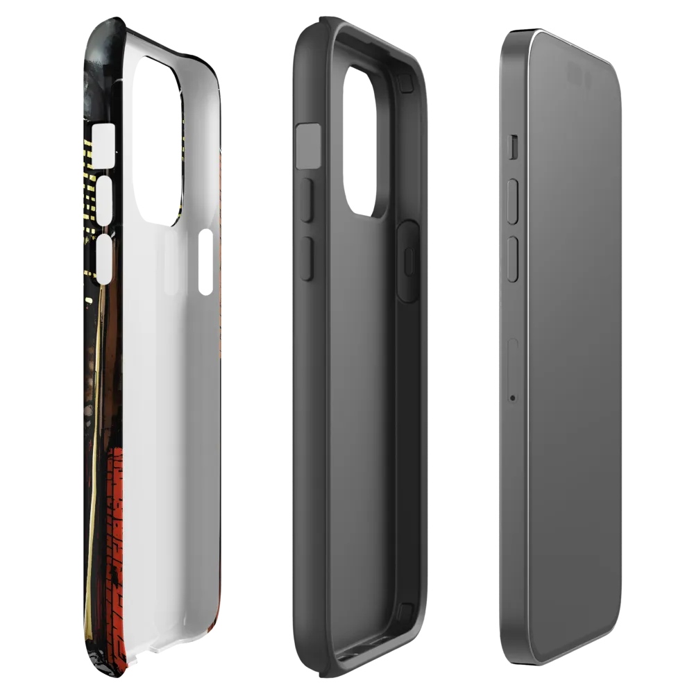 Nocturnal Cityscape: The Hidden Alley | Phone Case |  14 Pro Max | Tough Case | Glossy