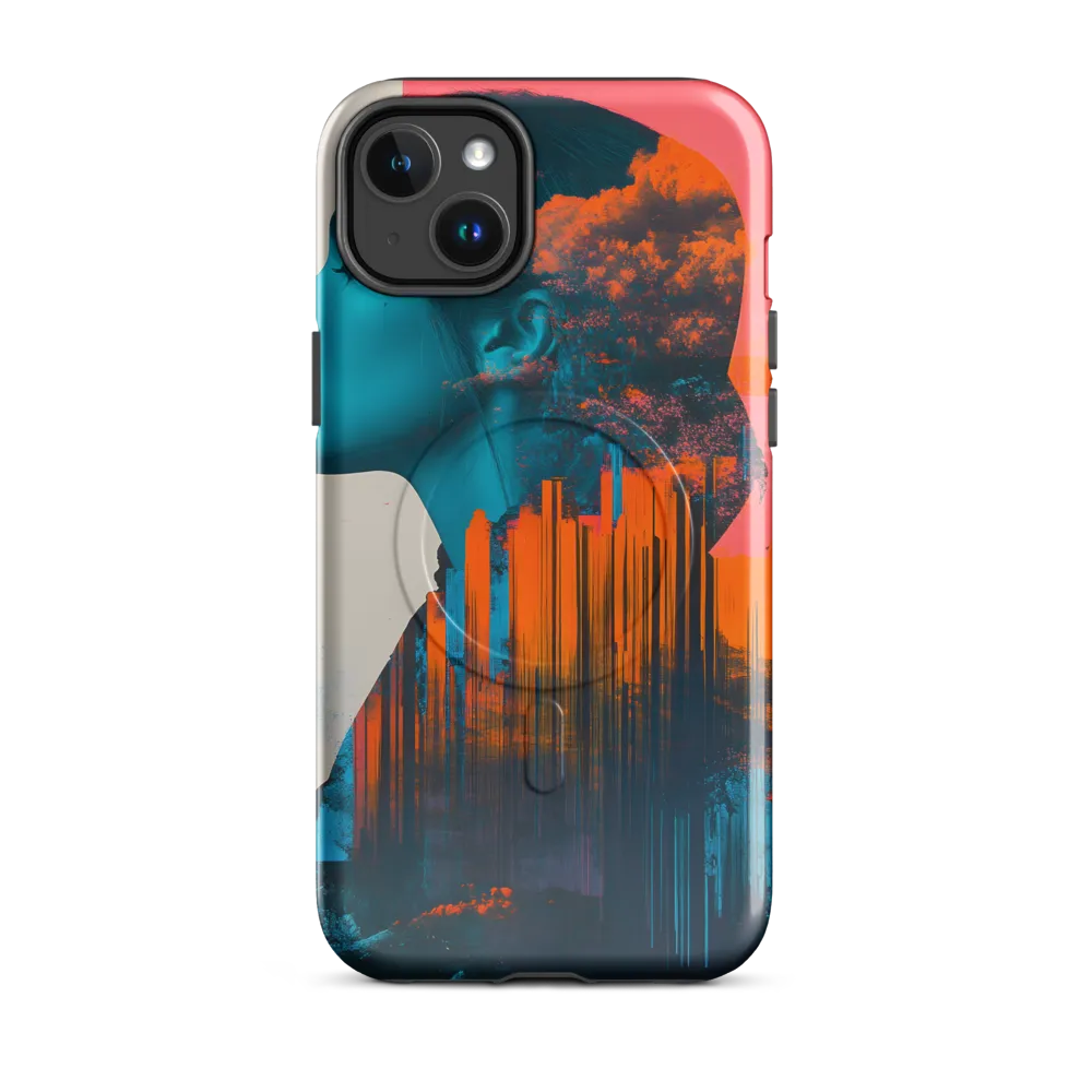 Whispers of the Urban Sky | Phone Case |  14 Plus | MagSafe® Tough Case | Glossy