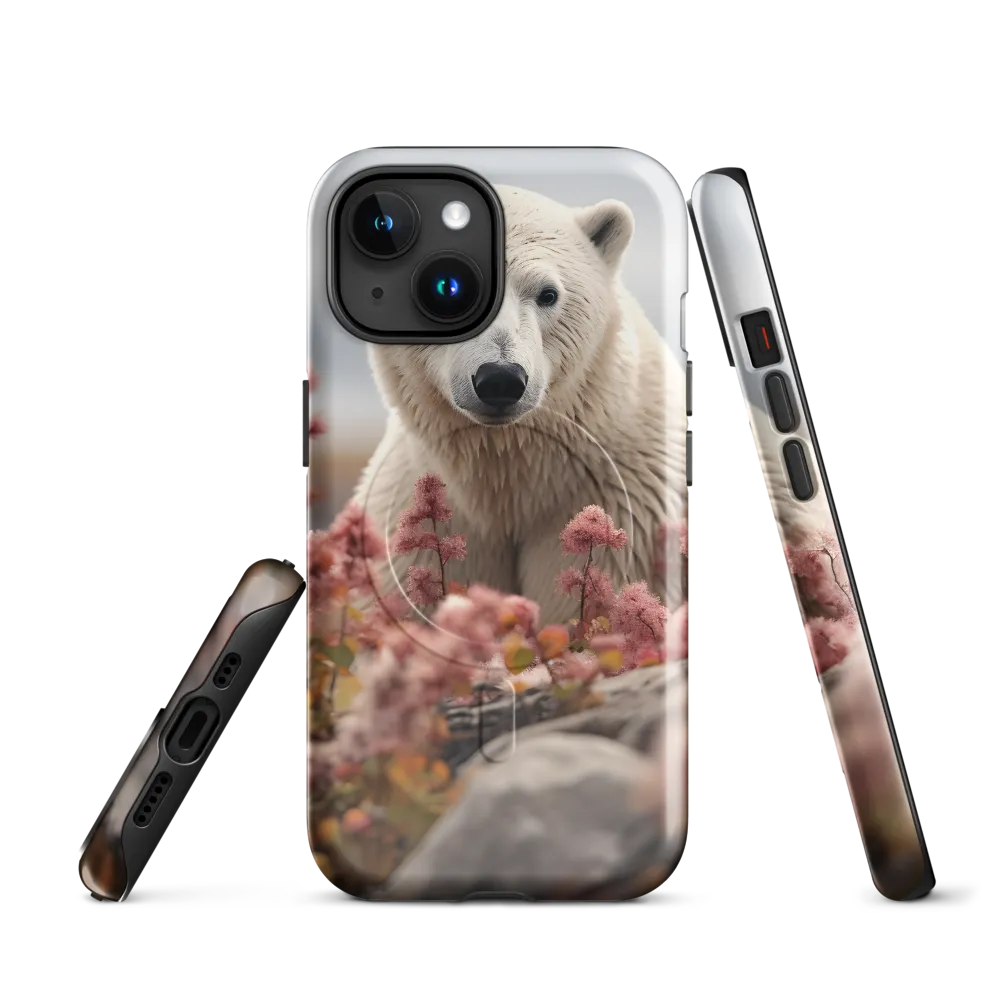 Curiosity Among Blooms: The Polar Bear