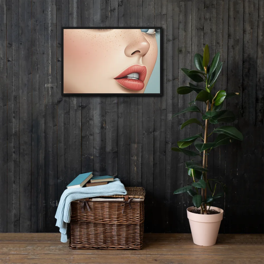 Intriguing Elegance | Canvas with Black Frame | 20″×30″