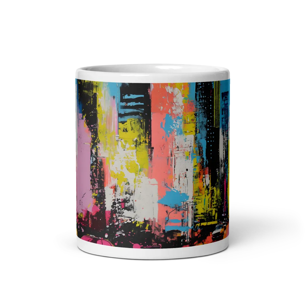 Urban Vortex of Color | Mug with White inside | 11 oz