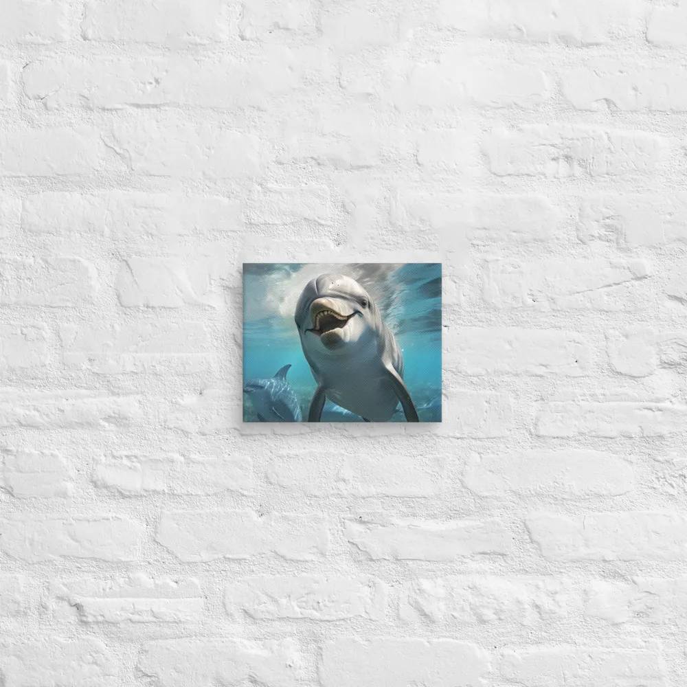 Beneath the Waves: A Dolphin's Dance