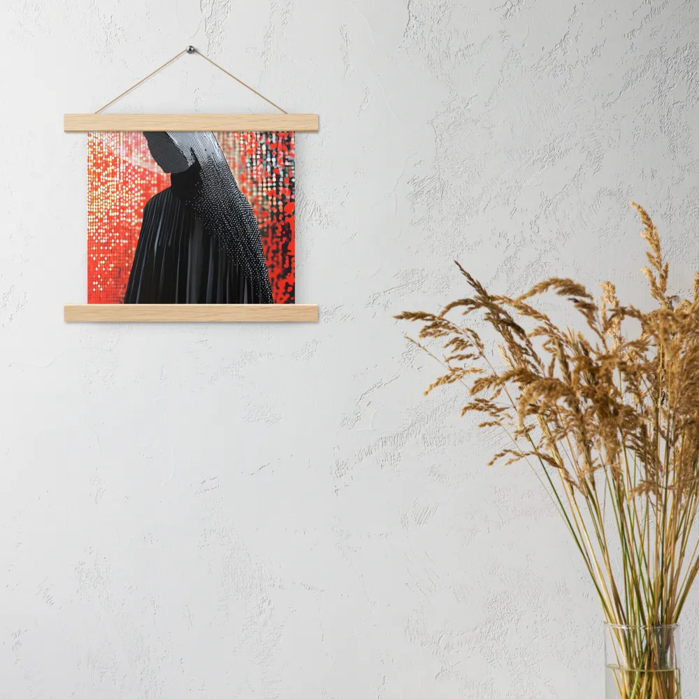 Veil of Modernity | Poster With Oak Wood Hanger | 10″×10″