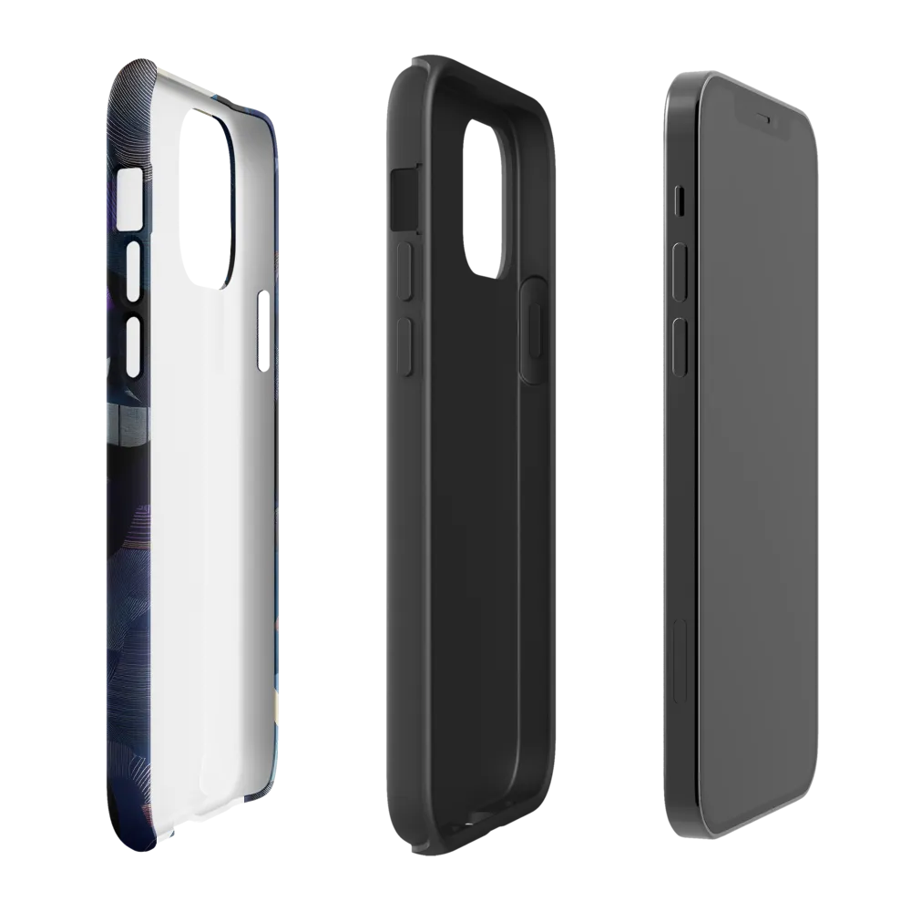Fragmented Mystery: A Modern Portrait | Phone Case |  12 Pro | Tough Case | Glossy
