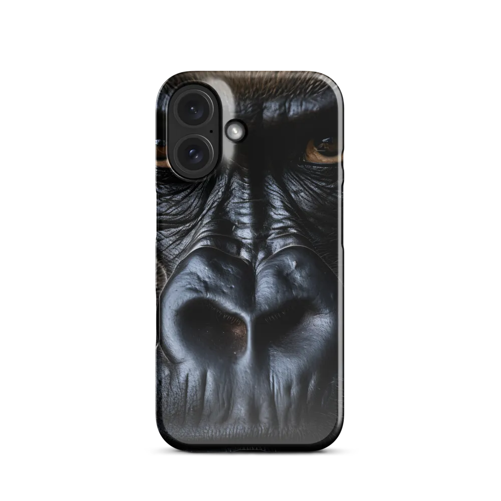 Gaze of the Wild: A Gorilla's Portrait | Phone Case |  16 | Snap Case | Glossy