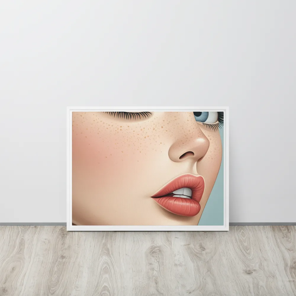 Intriguing Elegance | Canvas with White Frame | 18″×24″