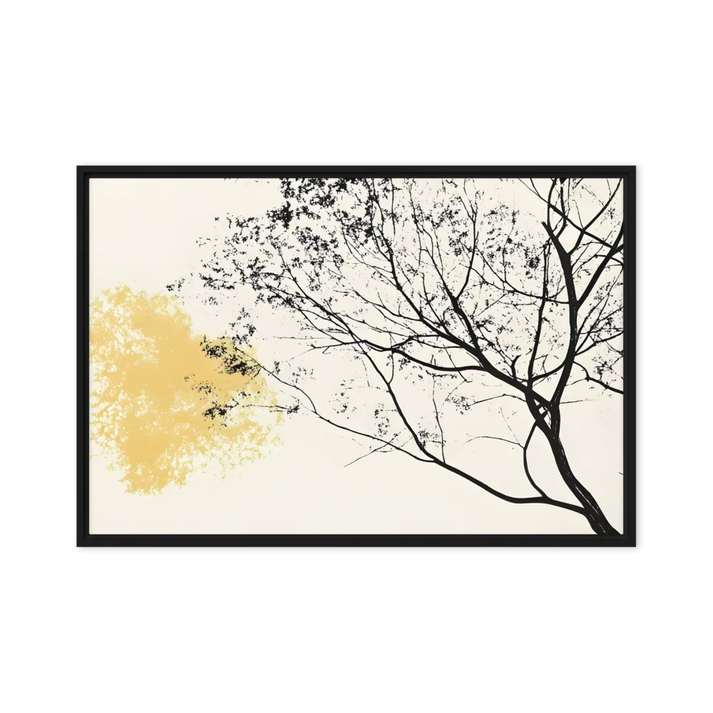 Whispers of Solitude | Canvas with Black Frame | 24″×36″