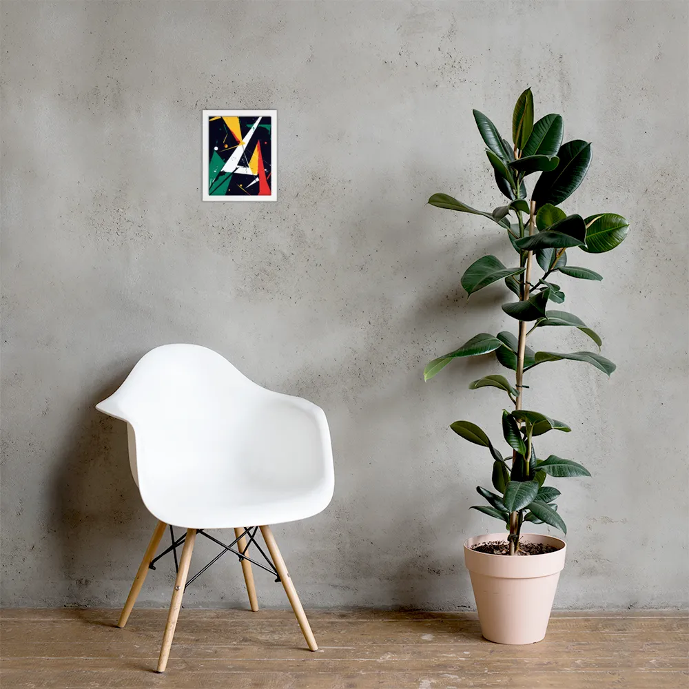 Dynamic Geometries | Poster with White Frame | 8″×10″