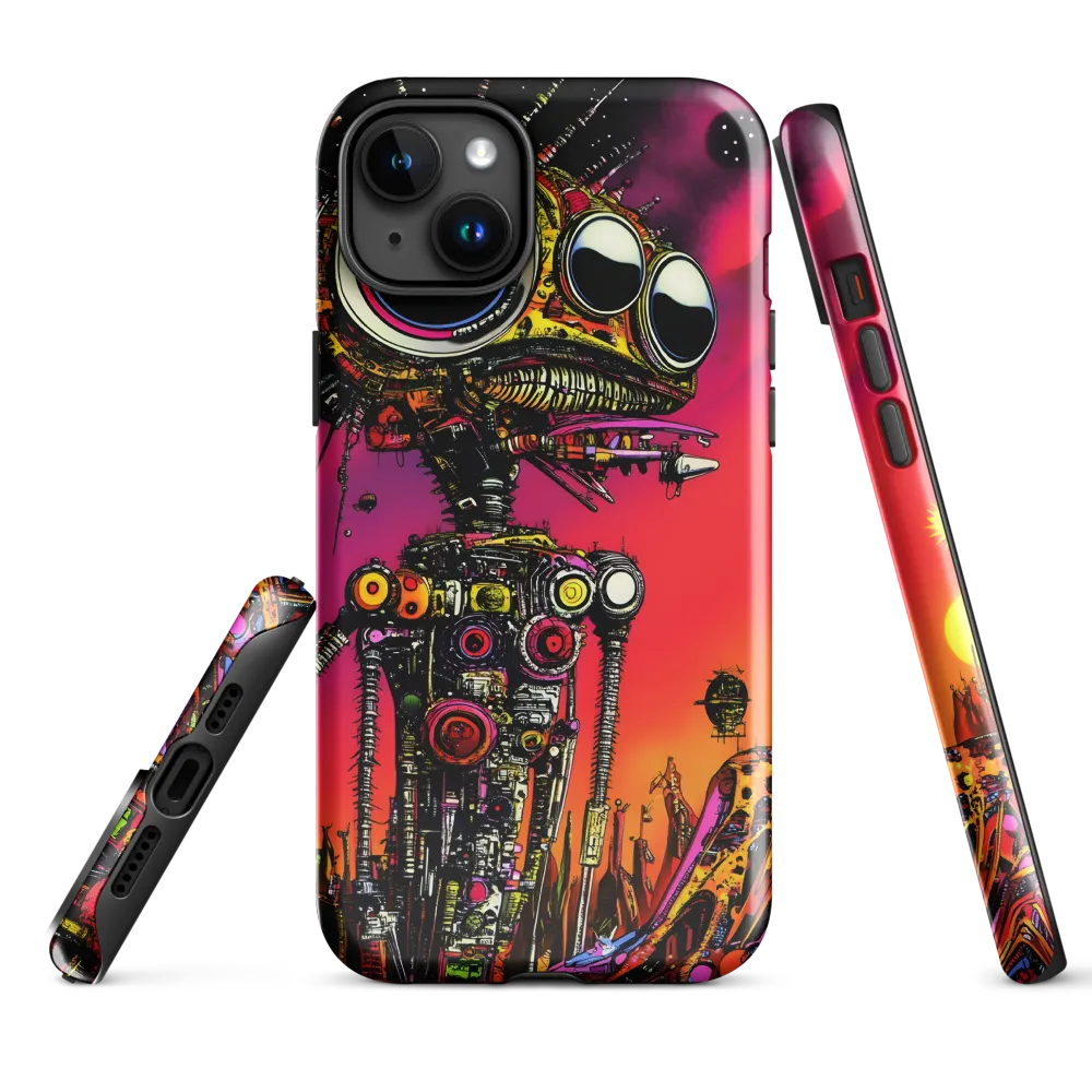 Futuristic Sentinel | Phone Case |  15 Plus | Tough Case | Glossy