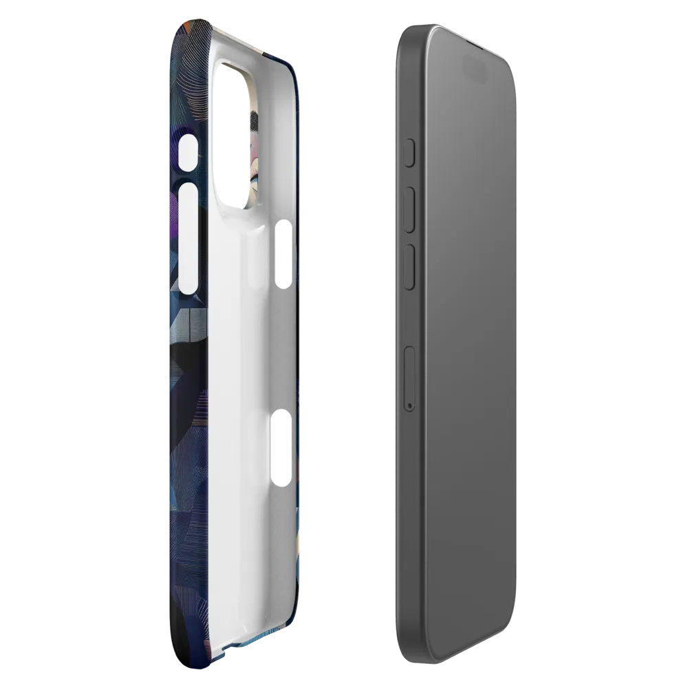 Fragmented Mystery: A Modern Portrait | Phone Case |  16 Pro Max | Snap Case | Matte