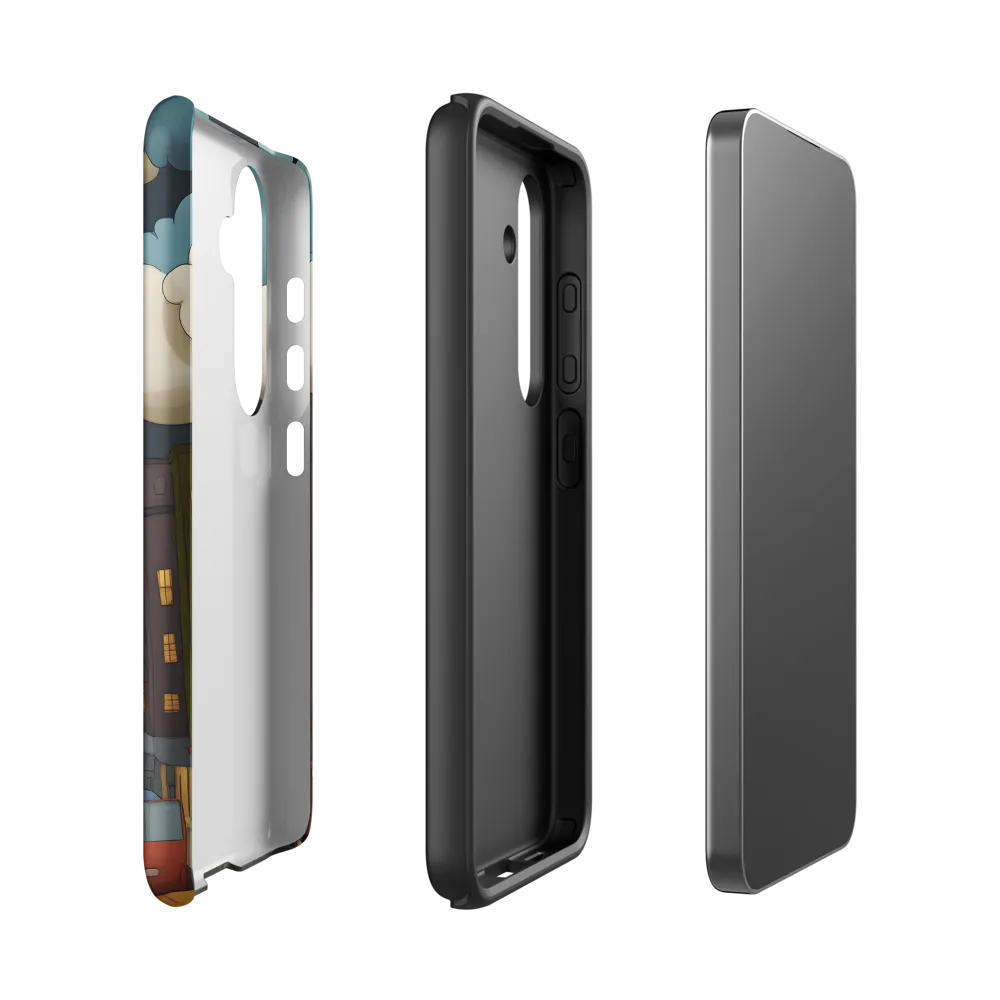 Urban Symphony: A City Awakens at Dusk | Phone Case |  S24 | Tough Case | Matte