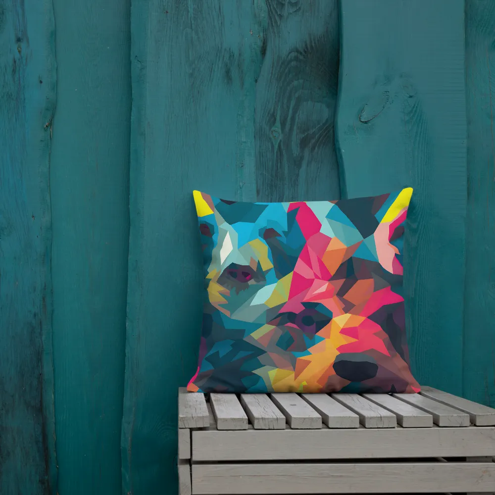 The Colorful Essence of Bears | Pillow | 18″×18″