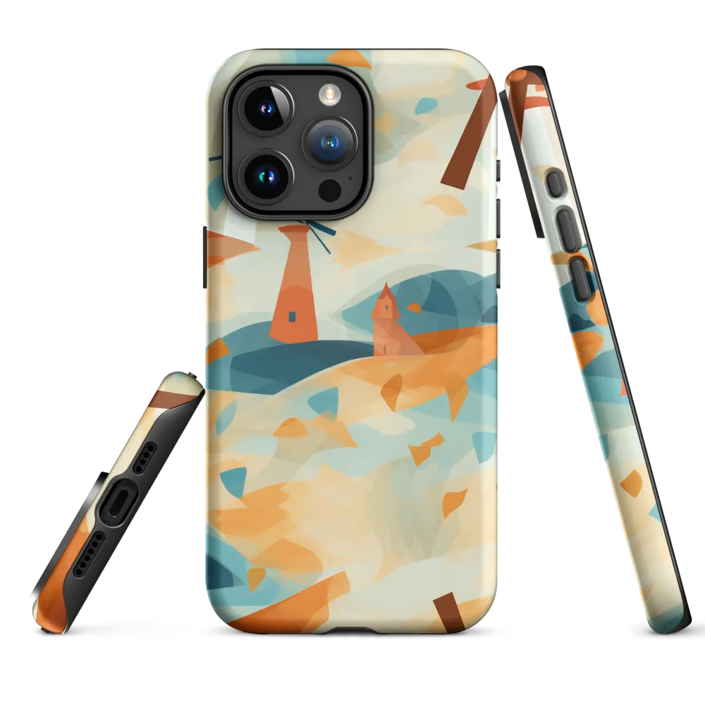 Whimsical Windmills in a Tranquil Landscape