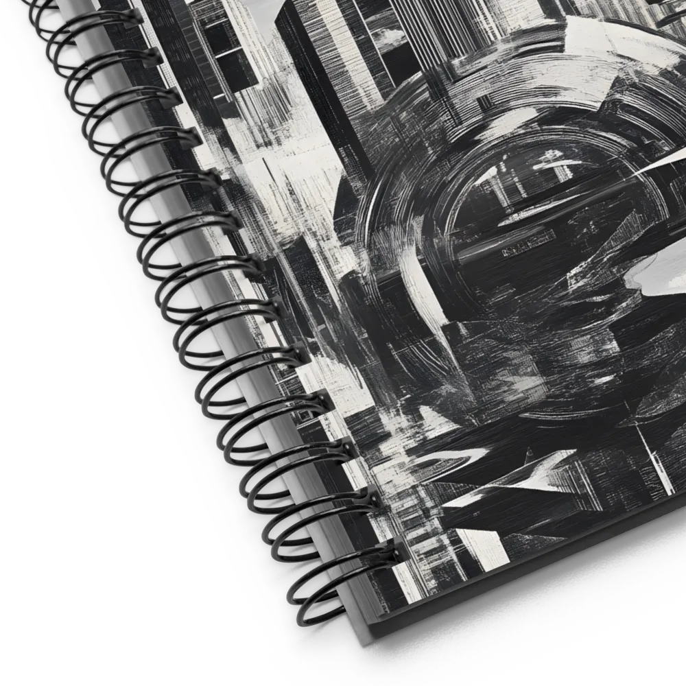 Echoes of a Futuristic City | Spiral Notebook