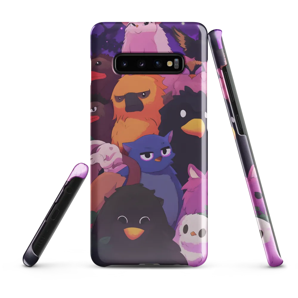 Whimsical Avian Gathering | Phone Case |  S10 Plus | Snap Case | Glossy