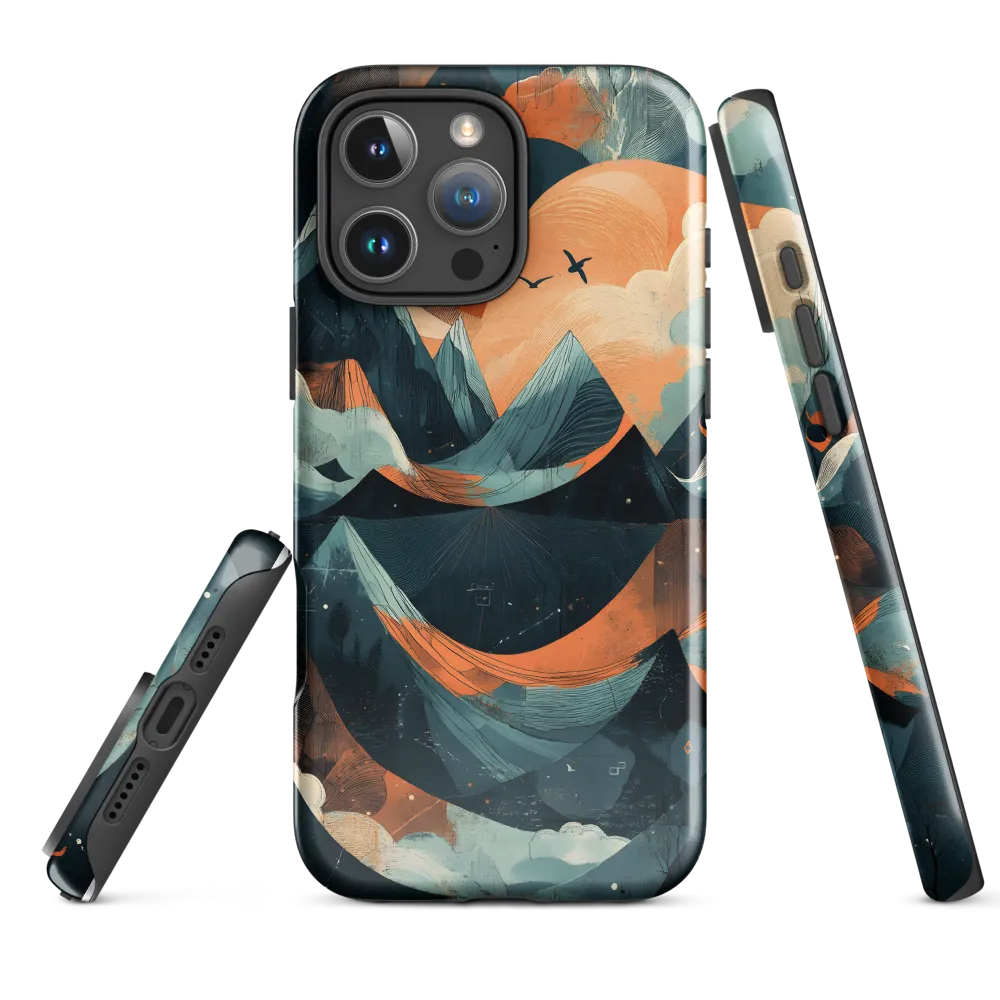 Twilight Over the Peaks | Phone Case |  16 Pro Max | Tough Case | Glossy