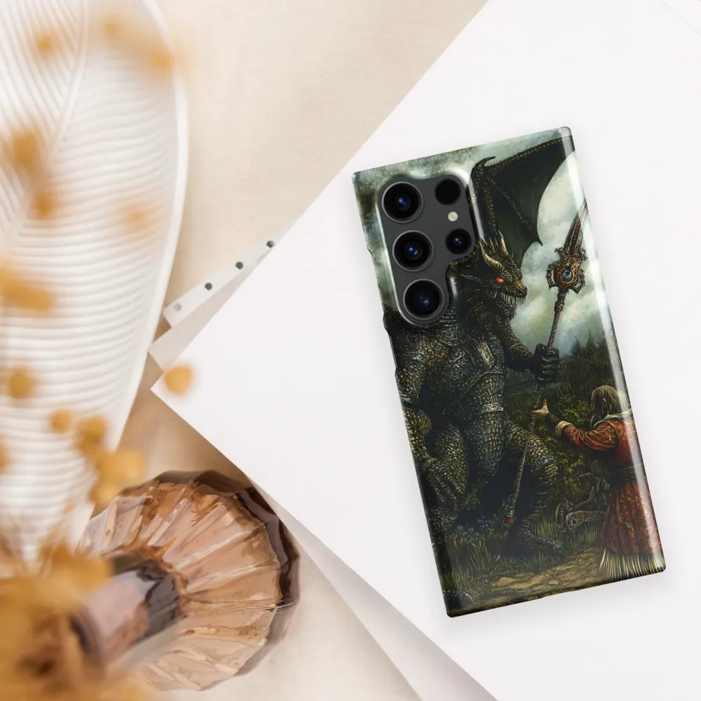 The Confrontation: Dragon vs. Wizard | Phone Case |  S23 Ultra | Snap Case | Glossy