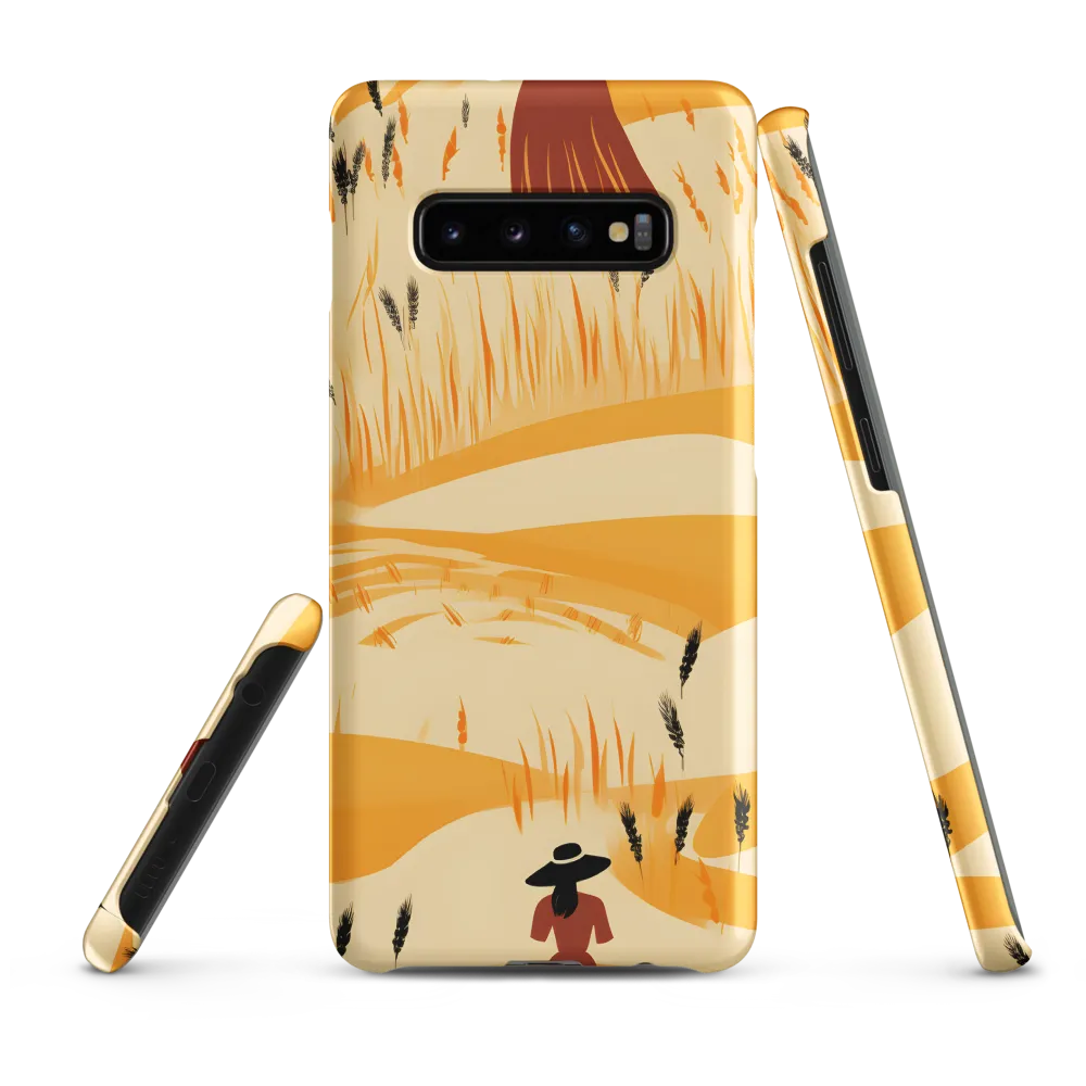 Embracing the Fields: A Floral Journey | Phone Case |  S10 Plus | Snap Case | Matte
