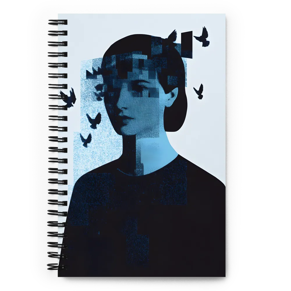 Fragmented Reflections | Spiral Notebook