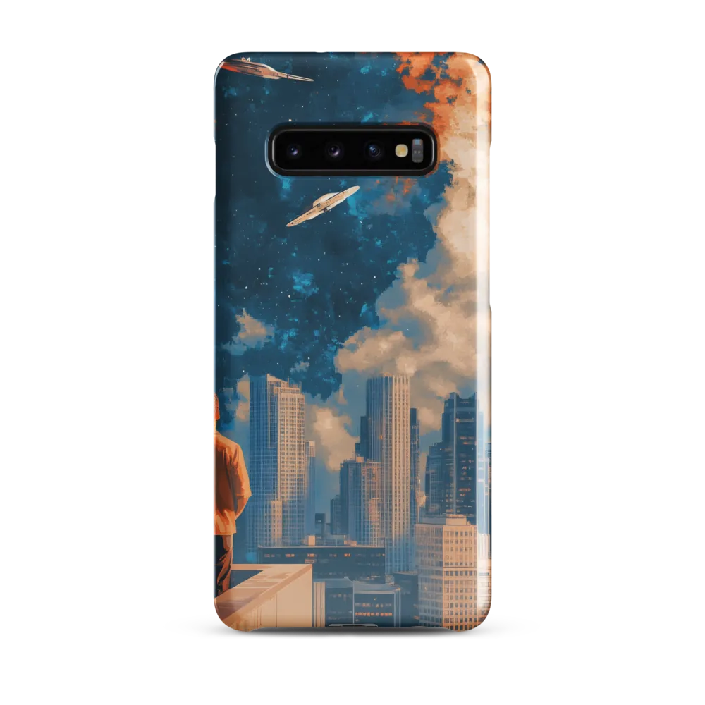 Cosmic Curiosity: A Glimpse into the Future | Phone Case |  S10 Plus | Snap Case | Glossy