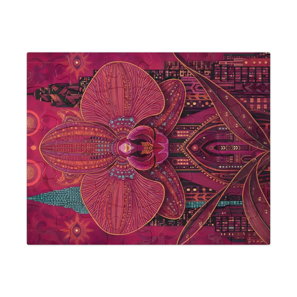 Orchid Cathedral 
 Jigsaw Puzzle in Tin Box