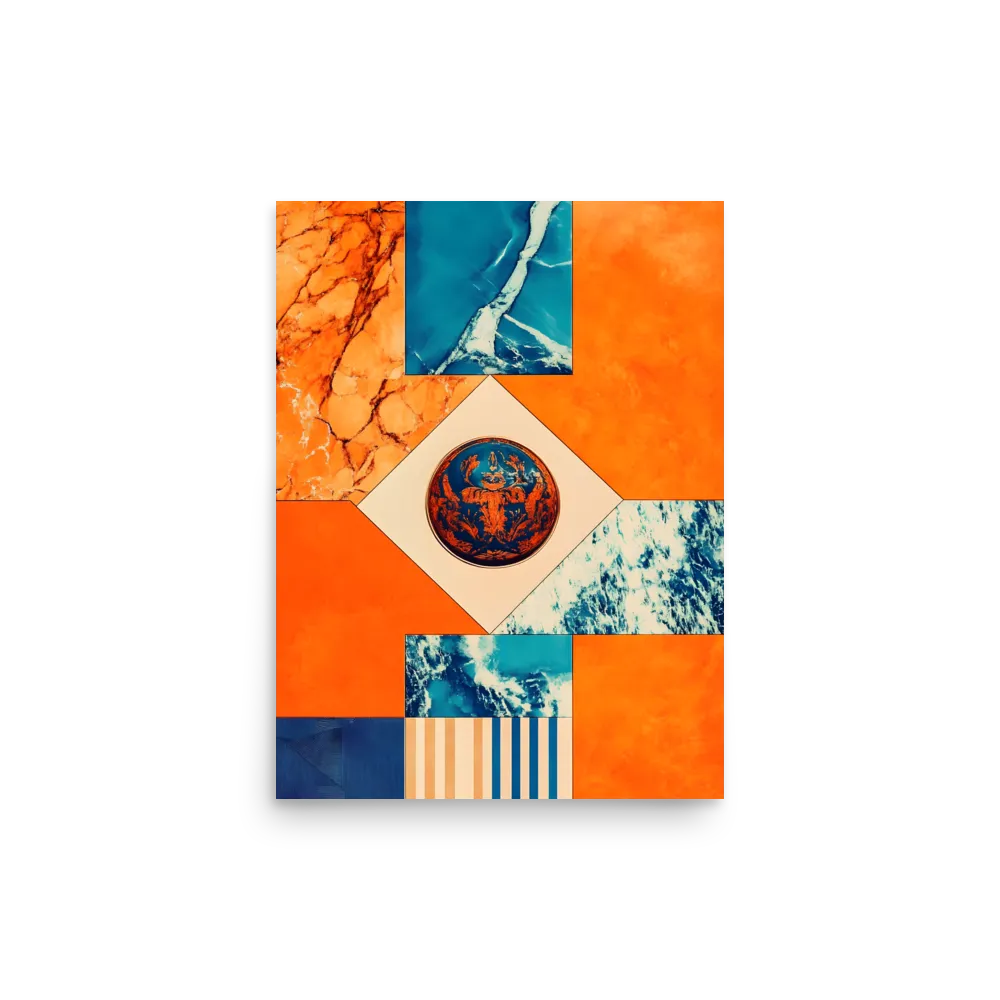 Harmonious Encounters: Abstract Geometry | Poster | 12″×16″