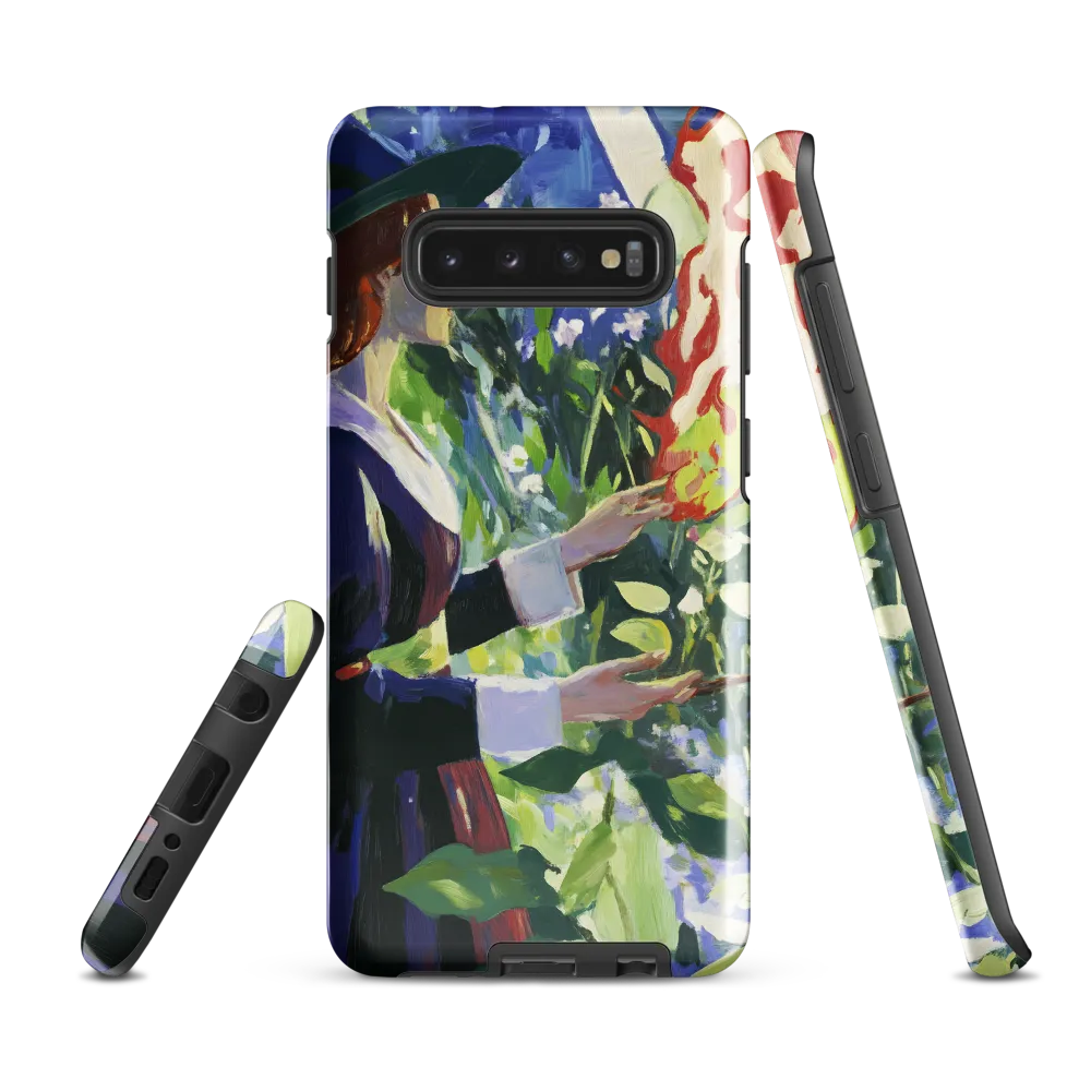 Enchanting Flames: A Dance with Nature | Phone Case |  S10 Plus | Tough Case | Glossy