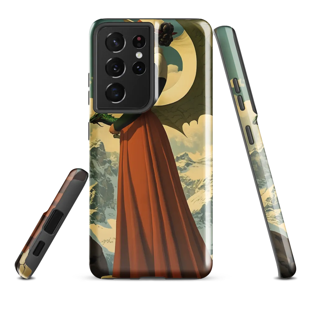 Mystic Harmony: The Dragon Keeper | Phone Case |  S21 Ultra | Tough Case | Glossy