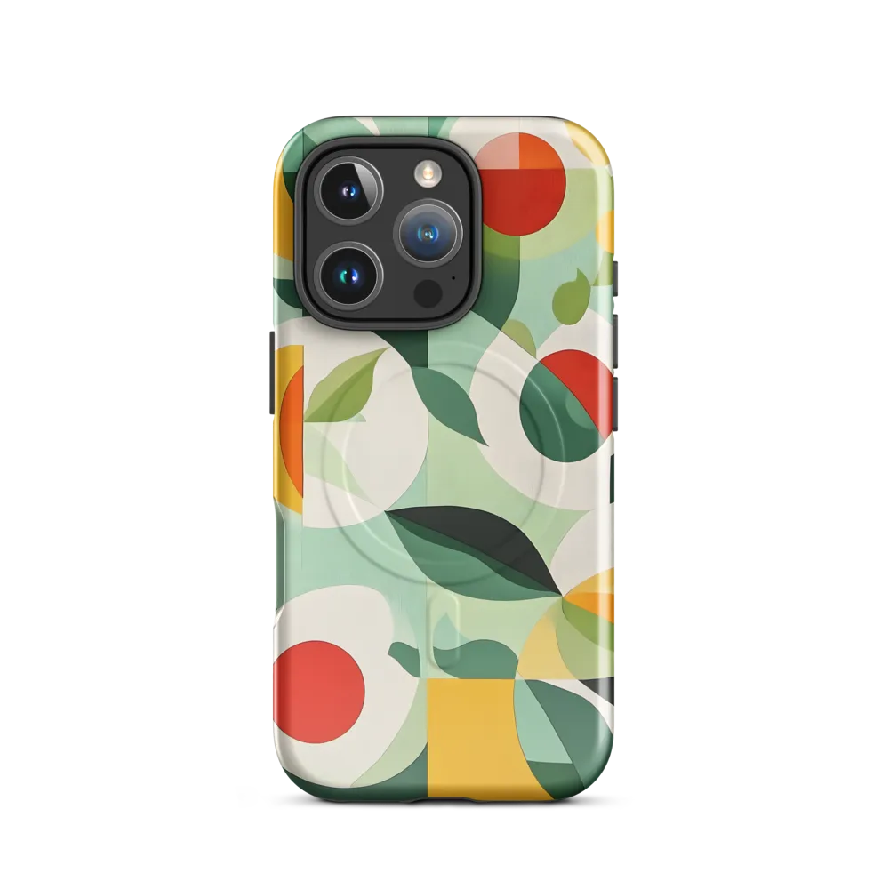 Harmony in Shapes: A Playful Abstract Design | Phone Case |  16 Pro | MagSafe® Tough Case | Glossy