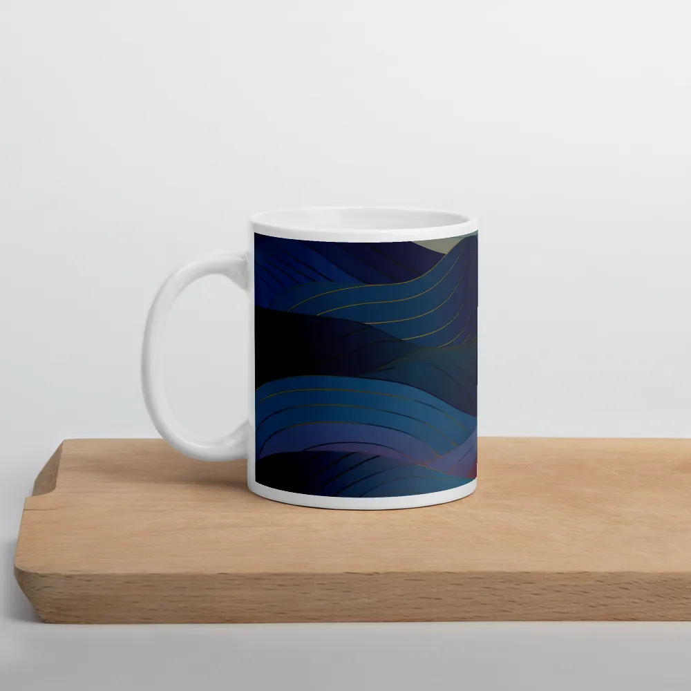 Harmonious Waves at Dusk | Mug with White inside | 11 oz