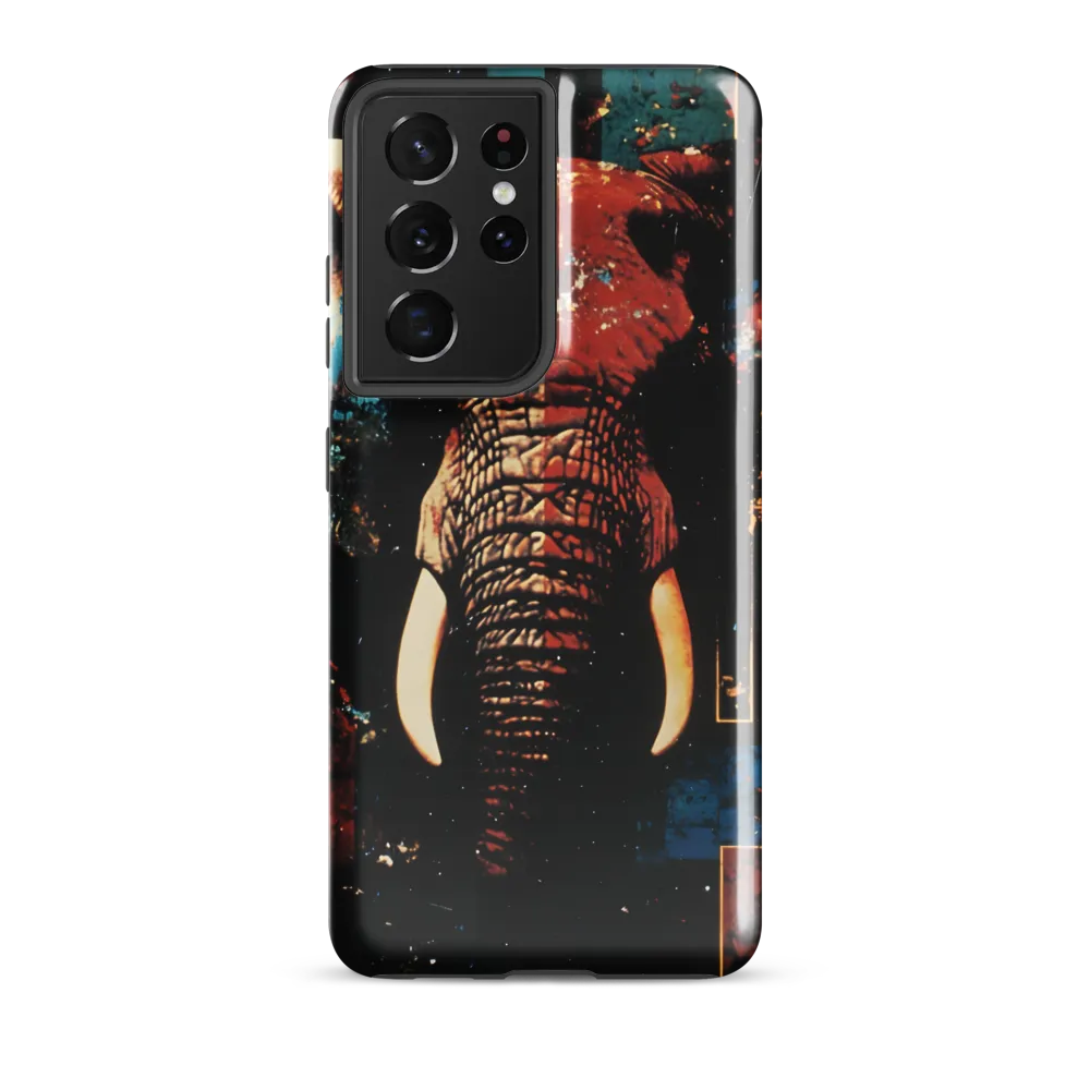 Majestic Mosaic: The Elephant | Phone Case |  S21 Ultra | Tough Case | Glossy