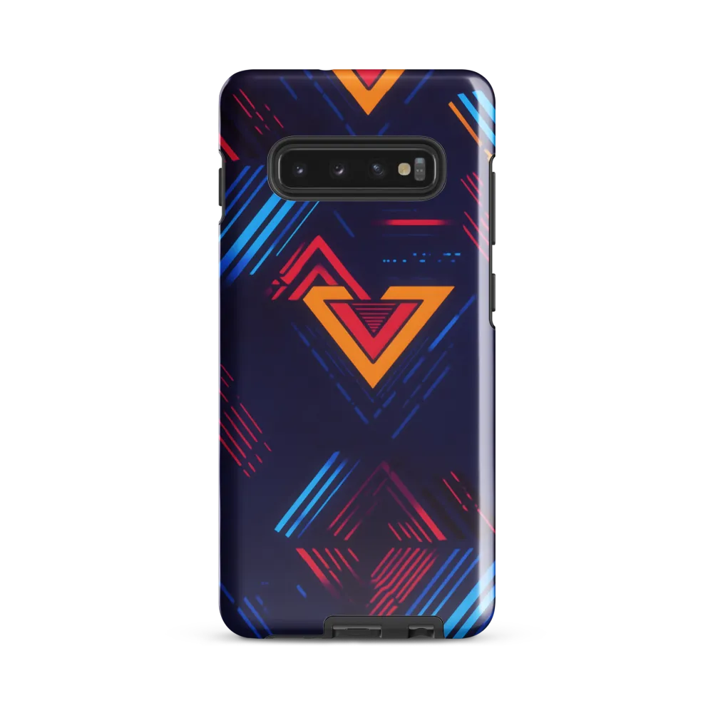 Dynamic Geometric Symphony | Phone Case |  S10 Plus | Tough Case | Glossy