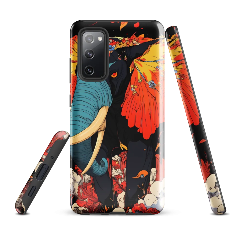 Majesty of the Floral Elephant | Phone Case |  S20 FE | Tough Case | Glossy