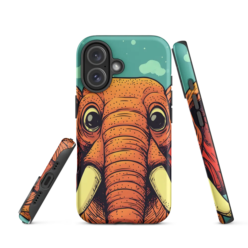 Whimsical Majesty: The Playful Elephant | Phone Case