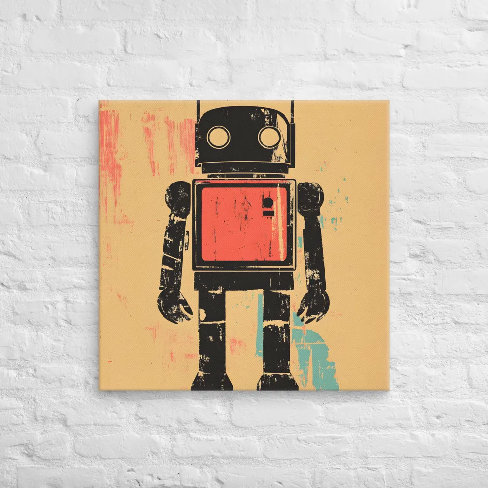 The Retro Robot | Canvas | 28″×28″