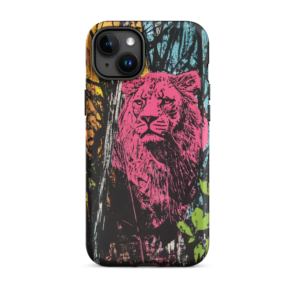Fierce Vibrance: The Pink Lion