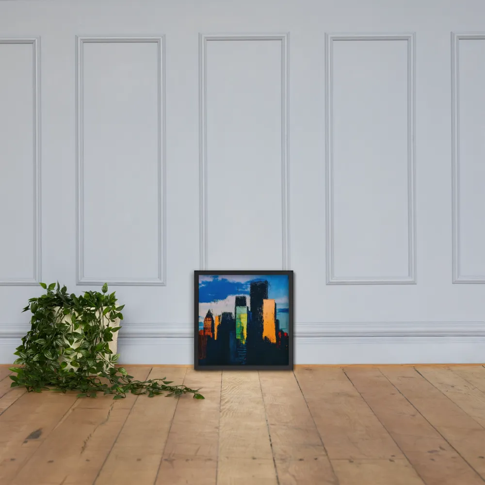 Reflections of Tranquility | Poster with Black Frame | 16″×16″