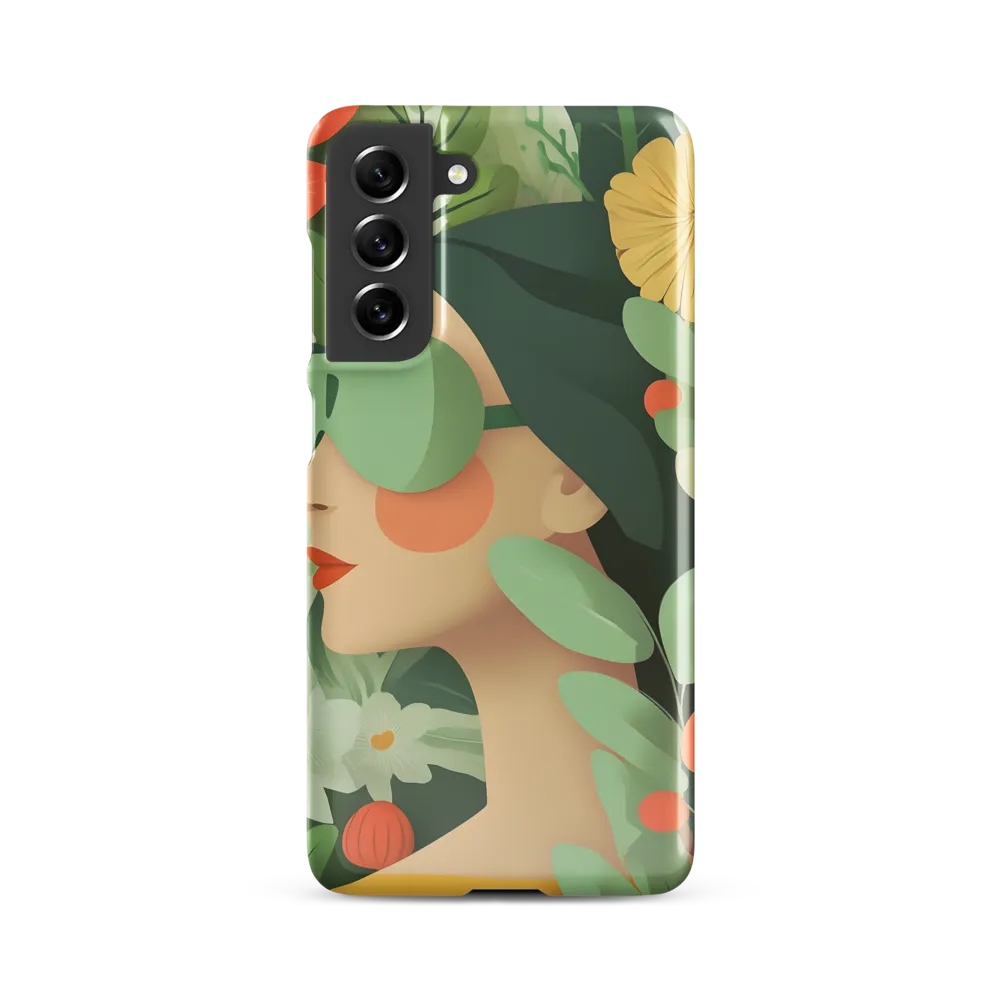 Nature's Serenity: A Modern Portrait | Phone Case |  S21 FE | Snap Case | Glossy