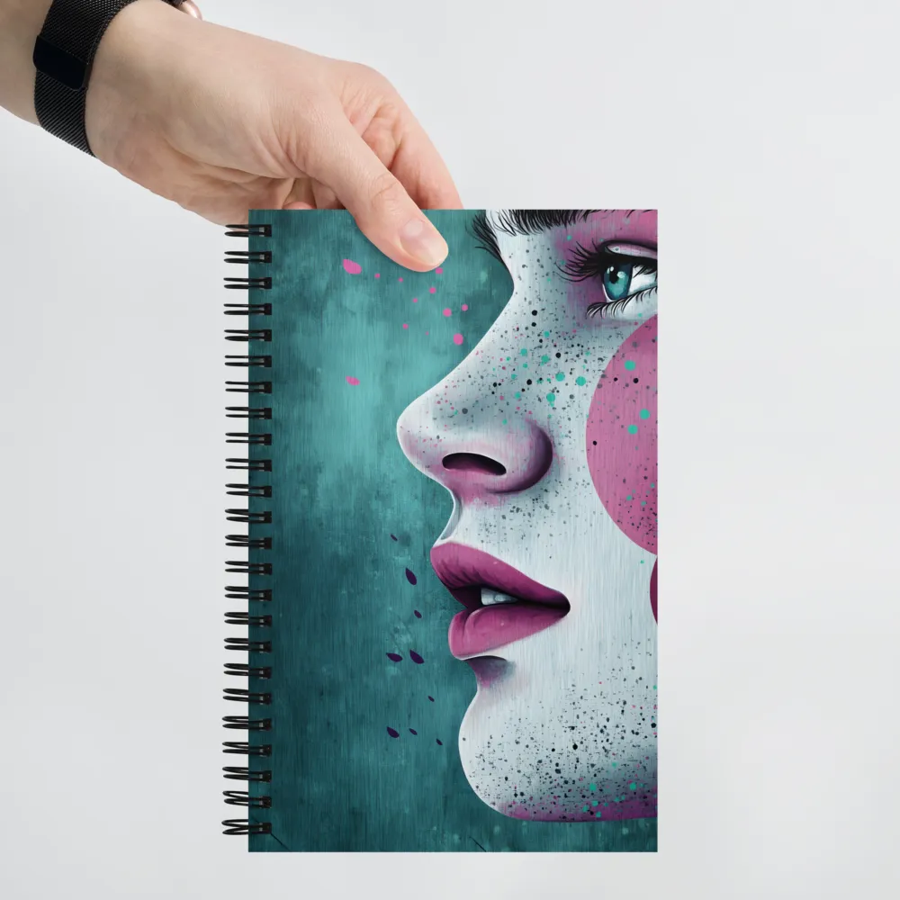 Modern Serenity in Profile | Spiral Notebook