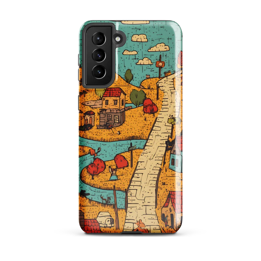 Whimsical Village Landscape