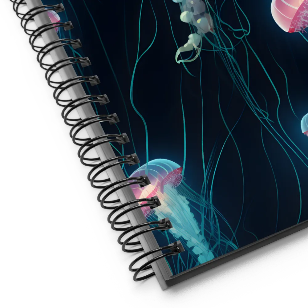 Ethereal Dance of Jellyfish | Spiral Notebook