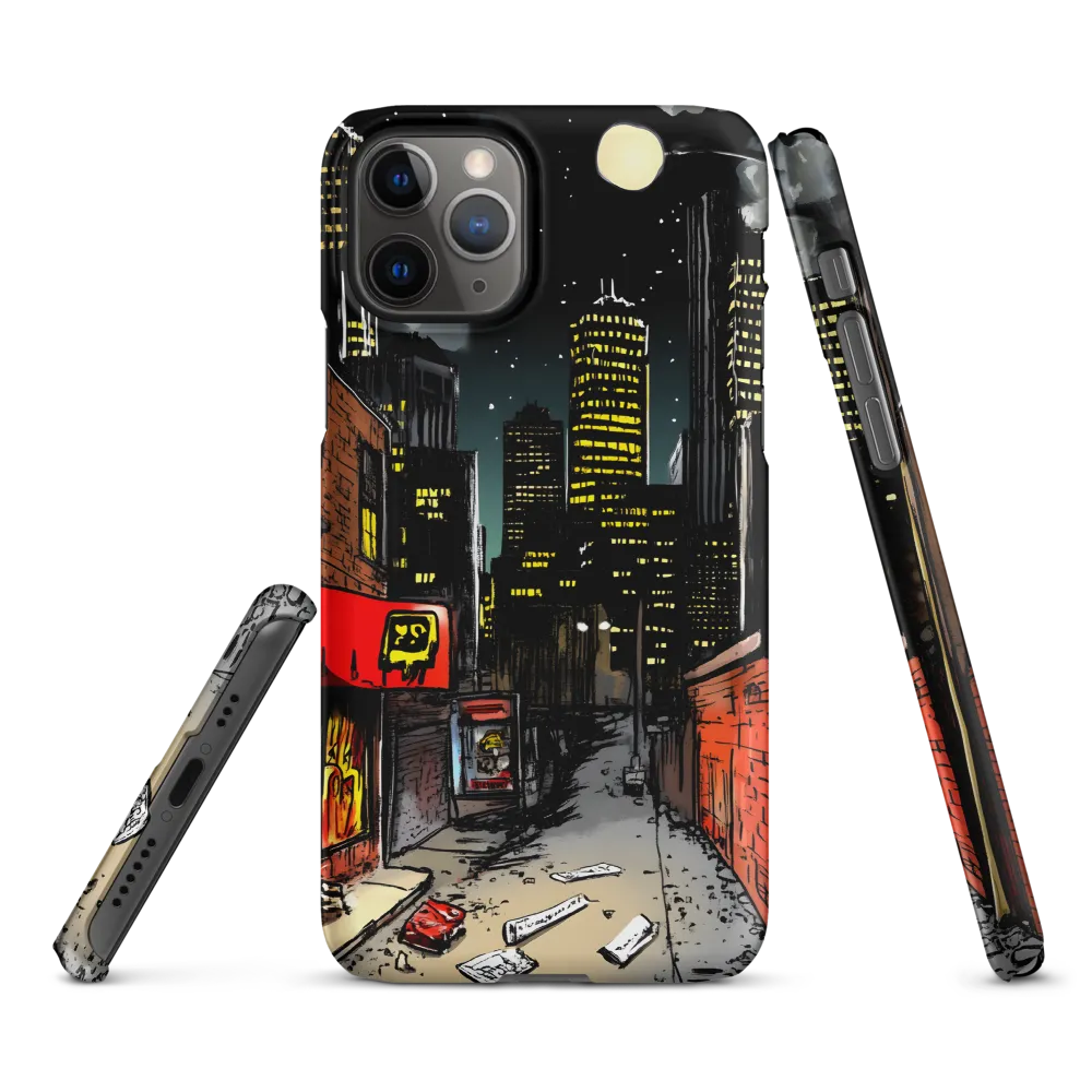 Nocturnal Cityscape: The Hidden Alley | Phone Case |  11 Pro | Snap Case | Matte