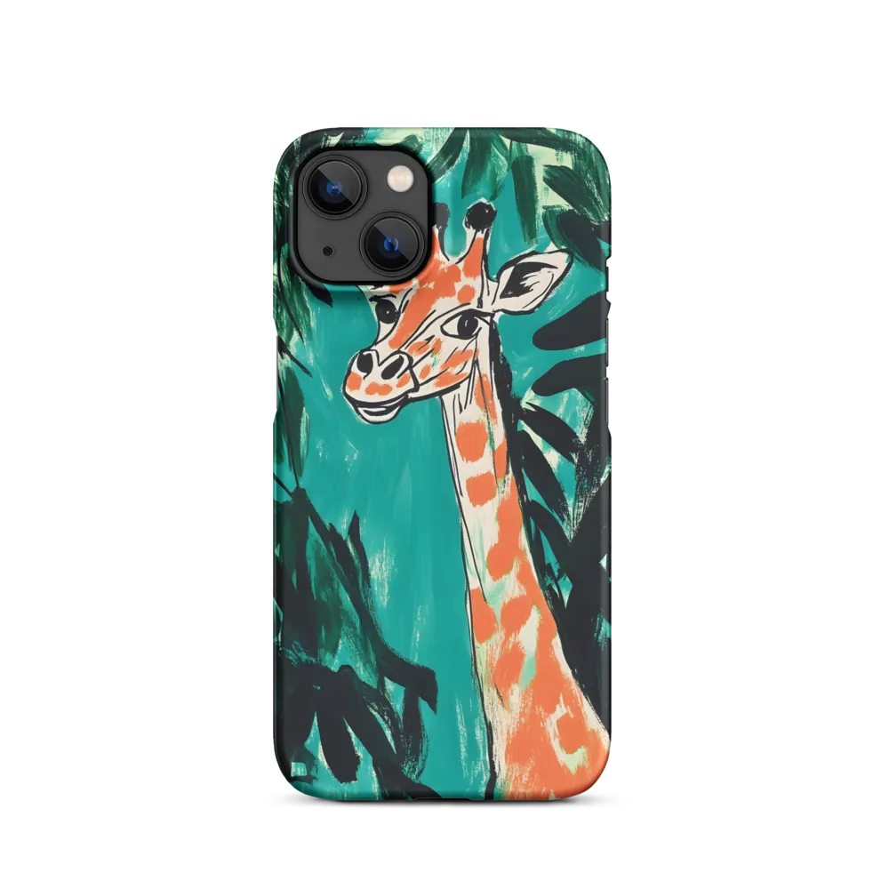 Curious Giraffe in Lush Greenery | Phone Case |  13 | Snap Case | Matte