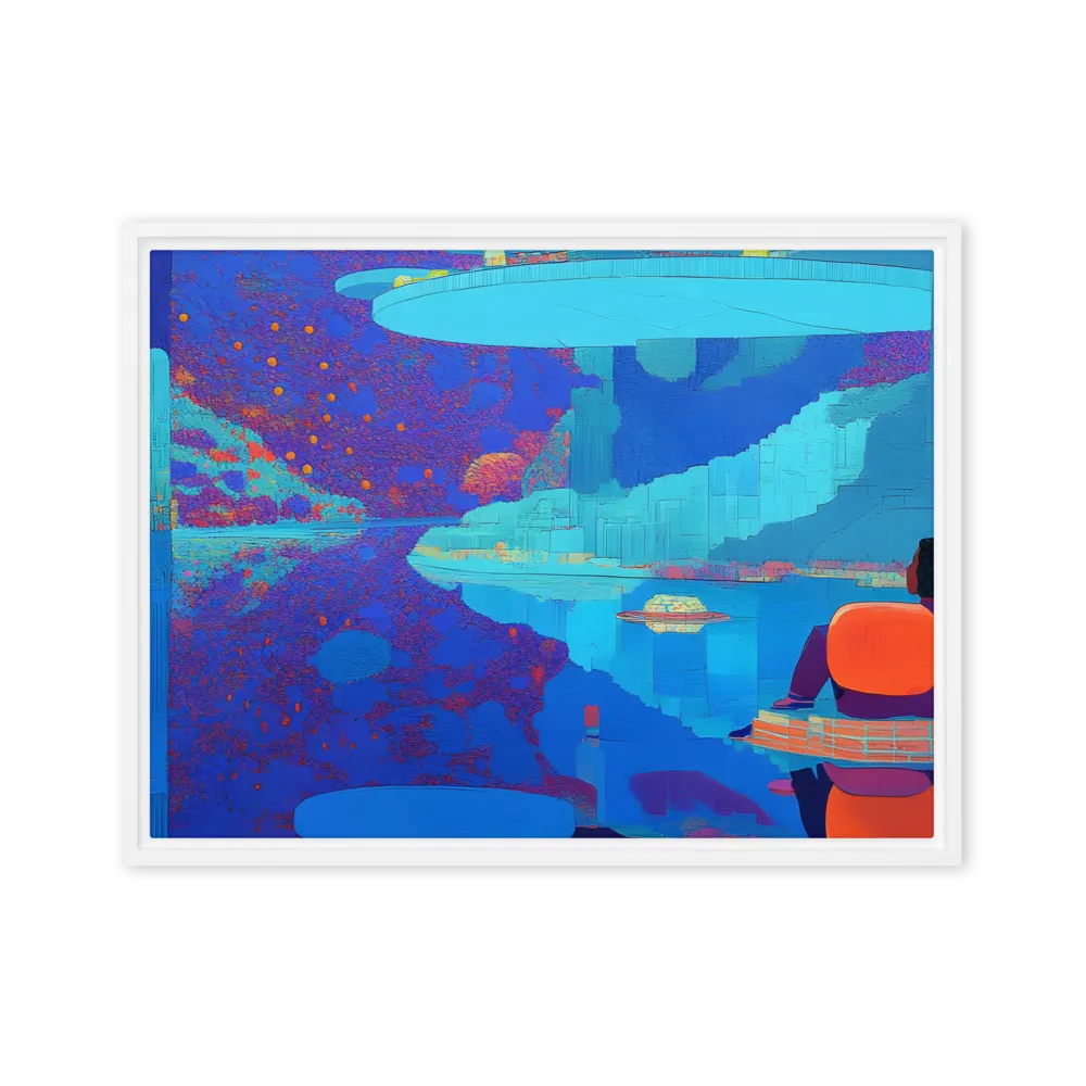 Reflections of Serenity | Canvas with White Frame | 18″×24″